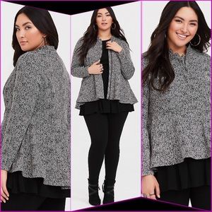 TORRID 3x Peplum Flare Jacket